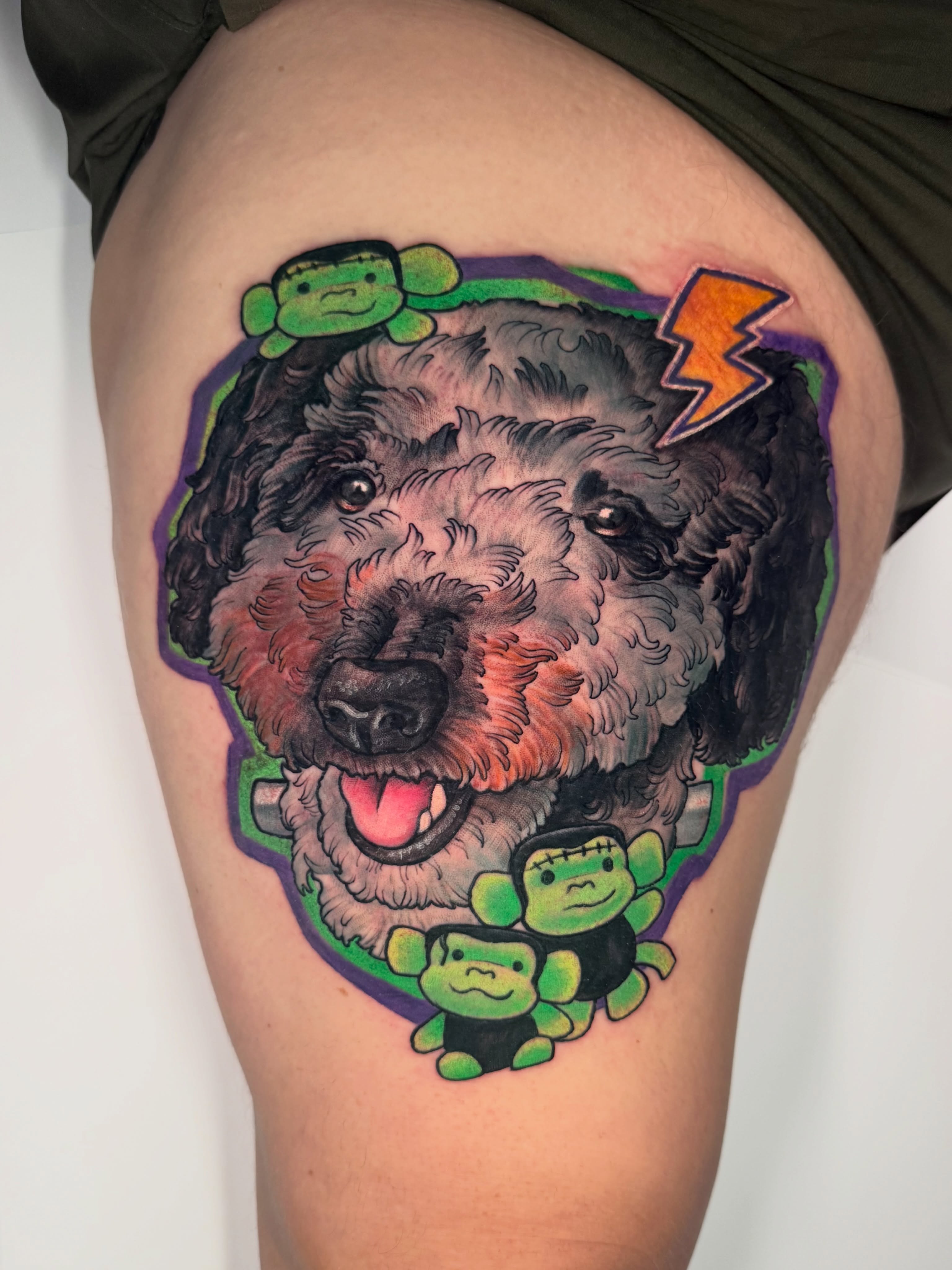 Tattoo by @tattoosbymissiblue — realism, dotwork