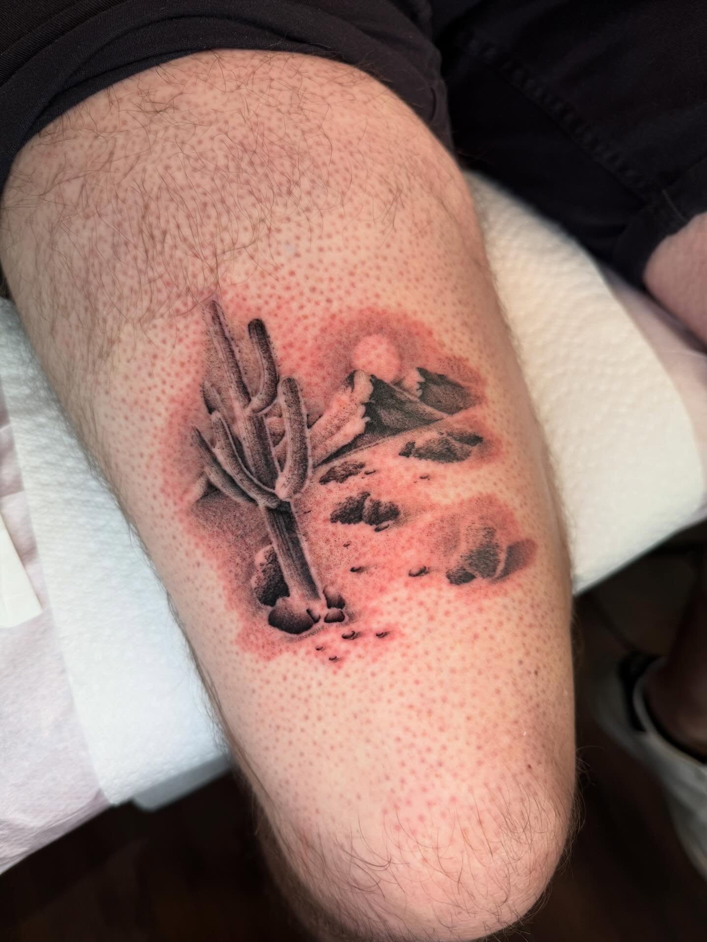 Tattoo by @dolphintattoos — dotwork, realism