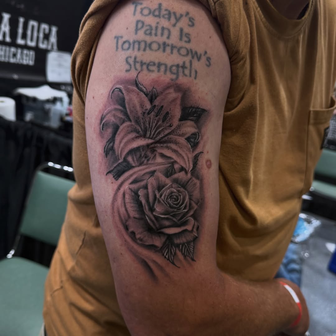 Tattoo by @artebylilricky — black_and_grey, realism