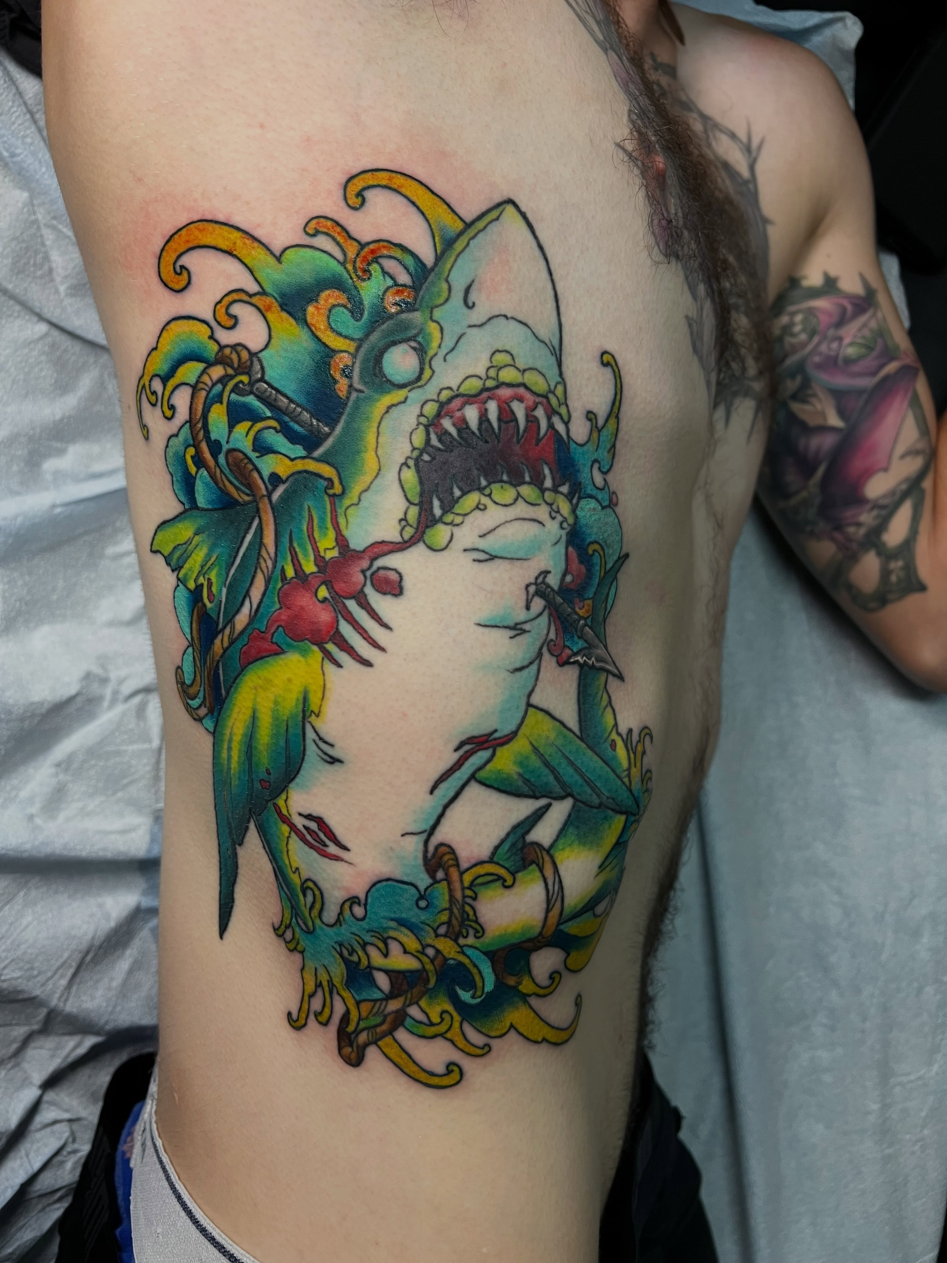 Tattoo by @chaos_glitch21 — new_school, illustrative