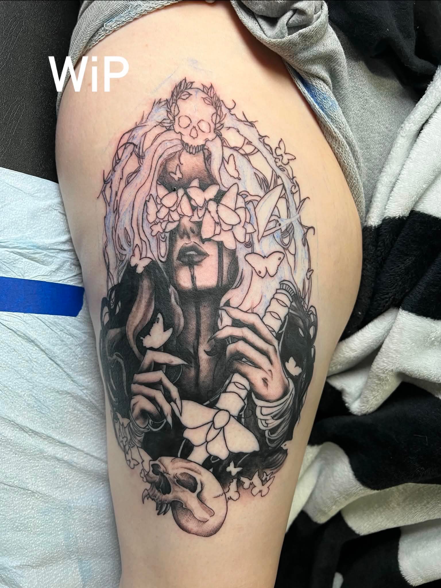 Tattoo by @chaos_glitch21 — black_and_grey, realism