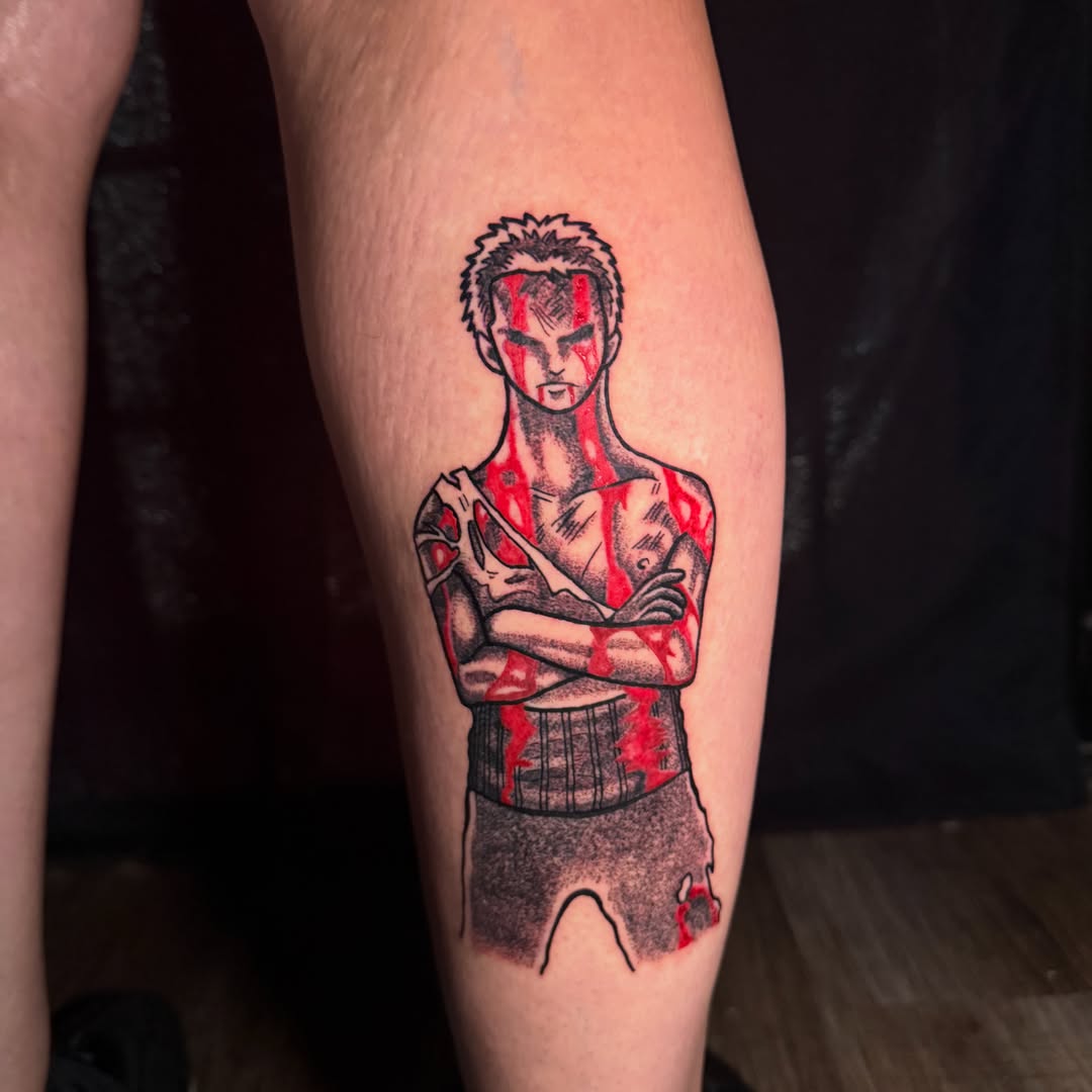 Tattoo by @tonyvontony β black_and_grey
