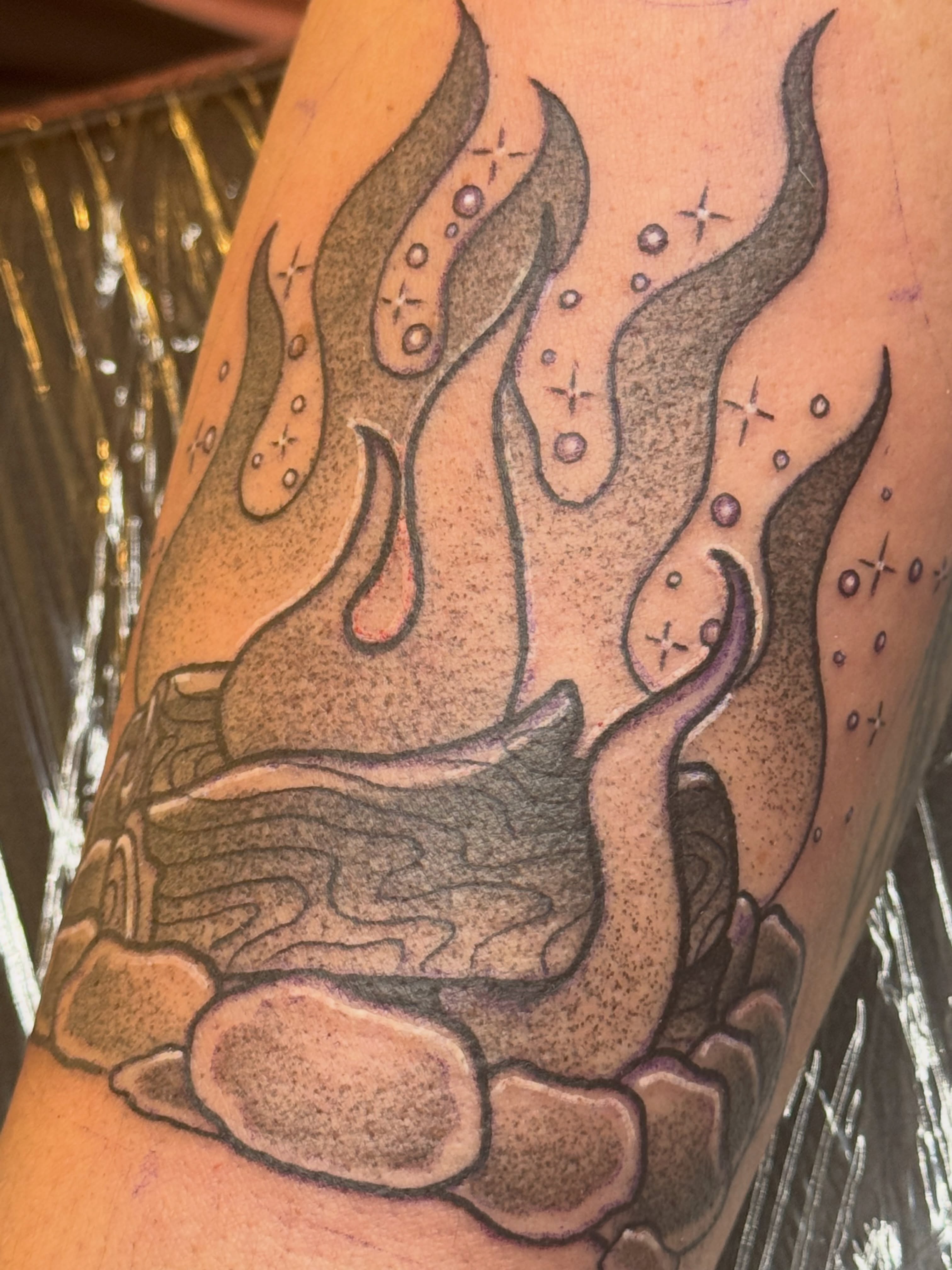 Tattoo by @tori_barkus — dotwork