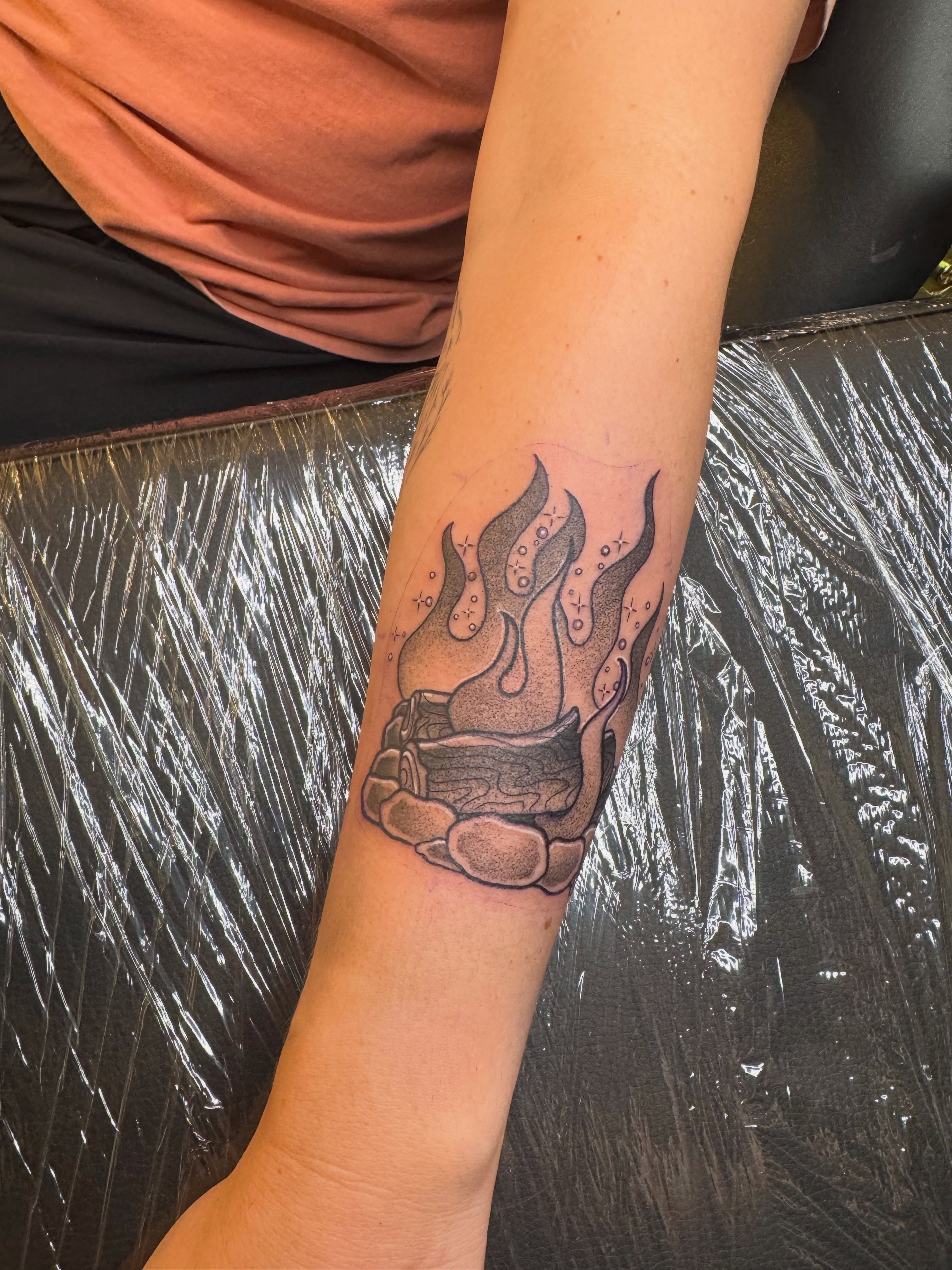 Tattoo by @tori_barkus — dotwork