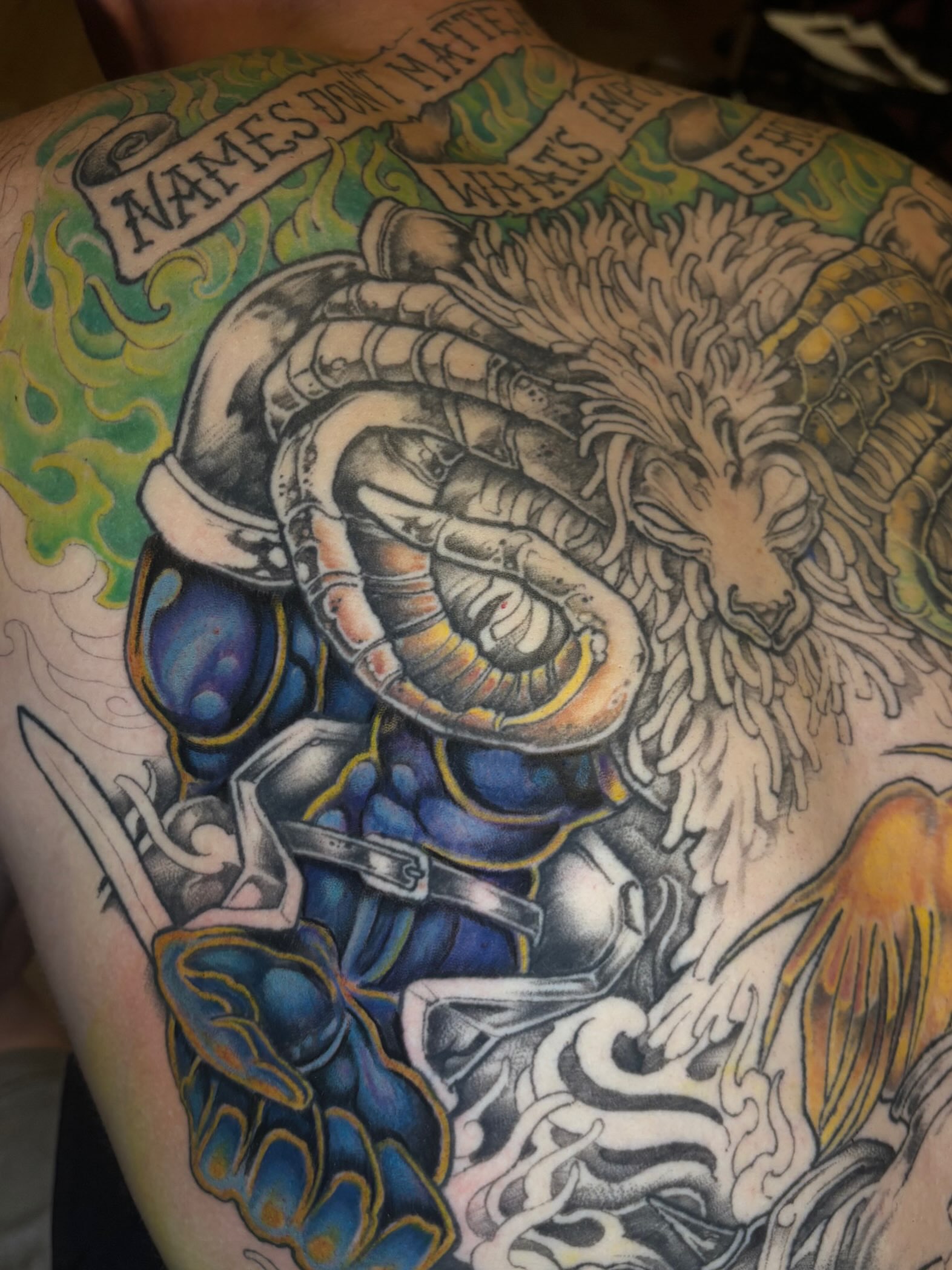 Tattoo by @kevinberubetattooer — american_traditional, dotwork