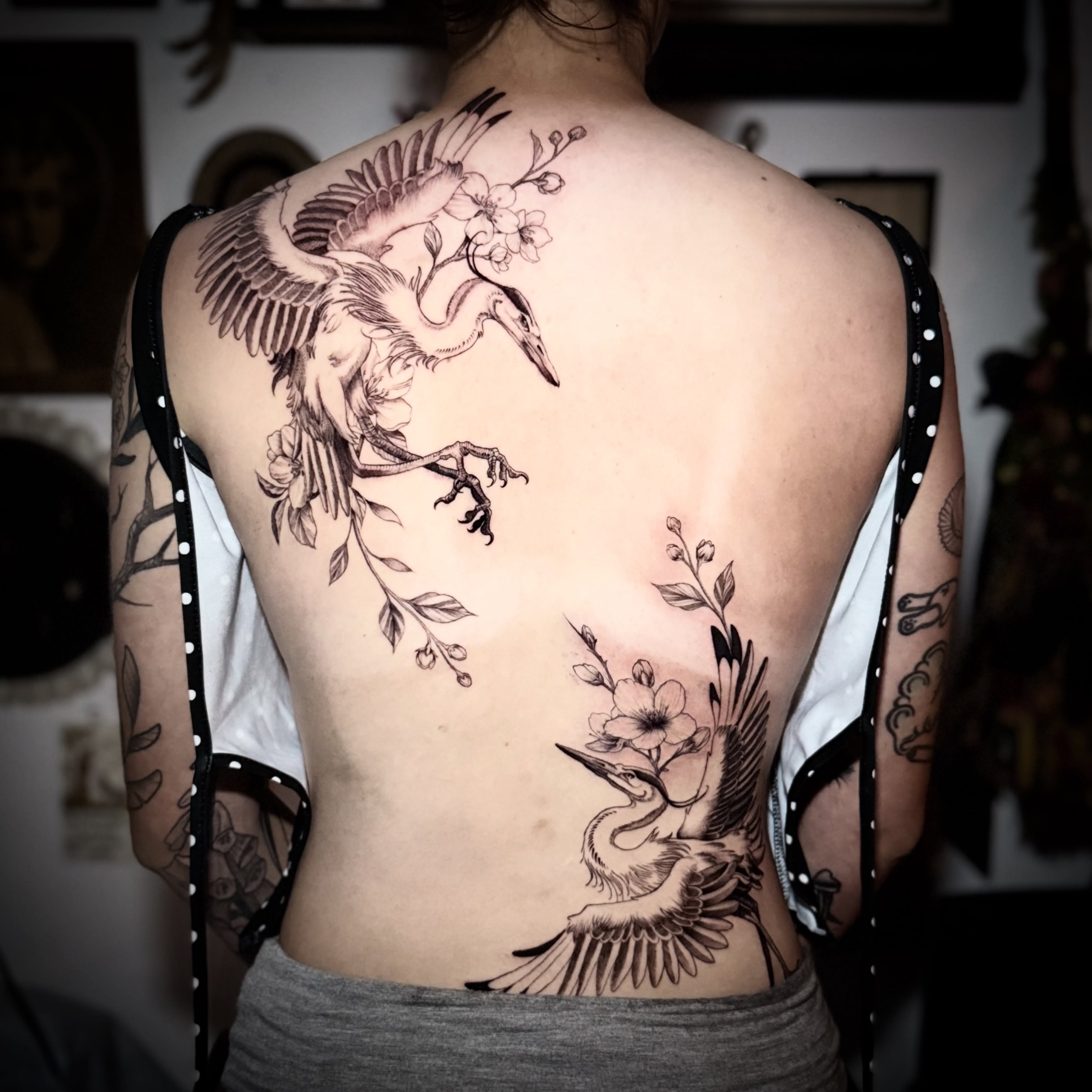 Tattoo by @that.lil.gothgirl — black_and_grey