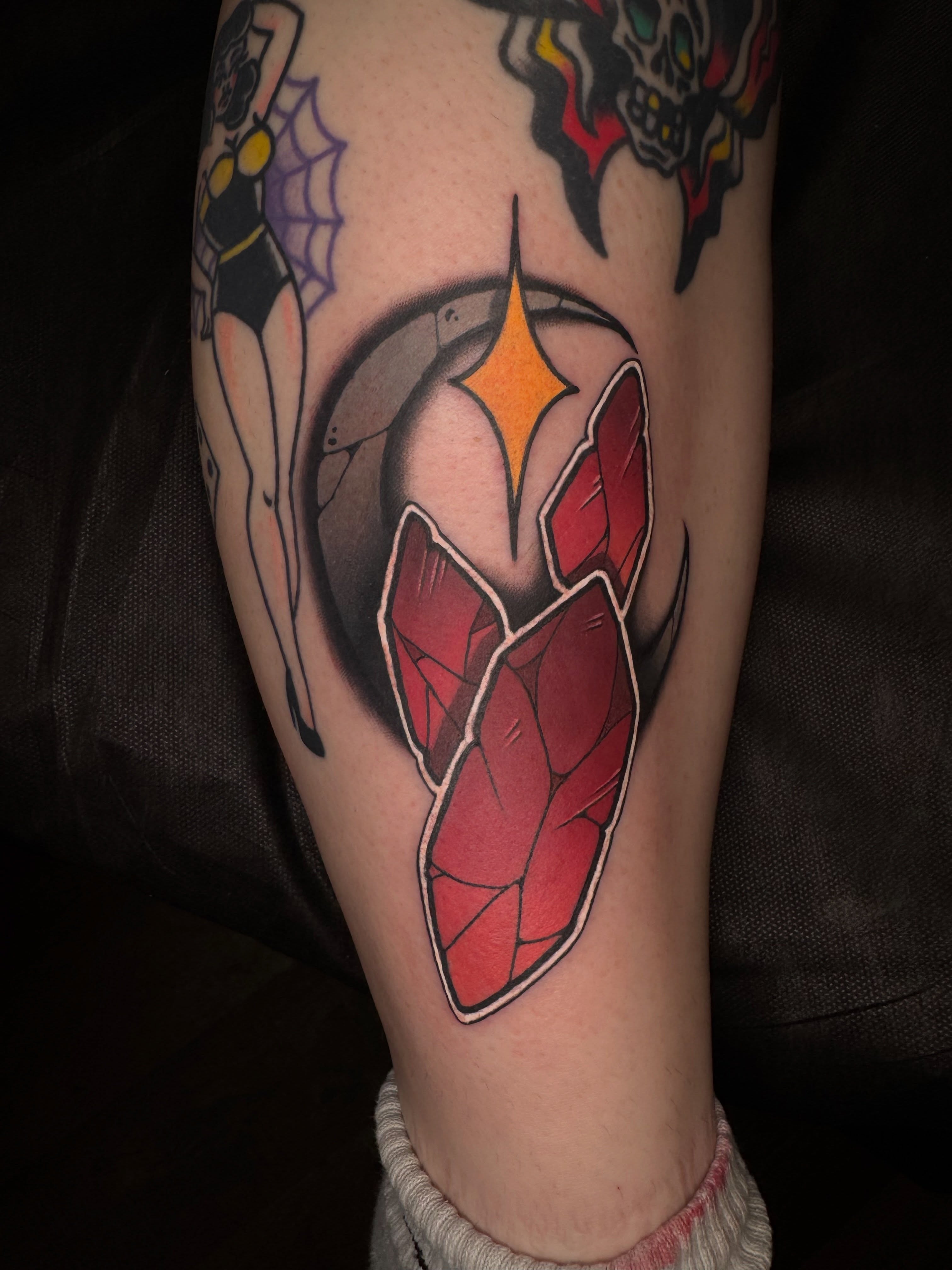 Tattoo by @casket_trash — geometric