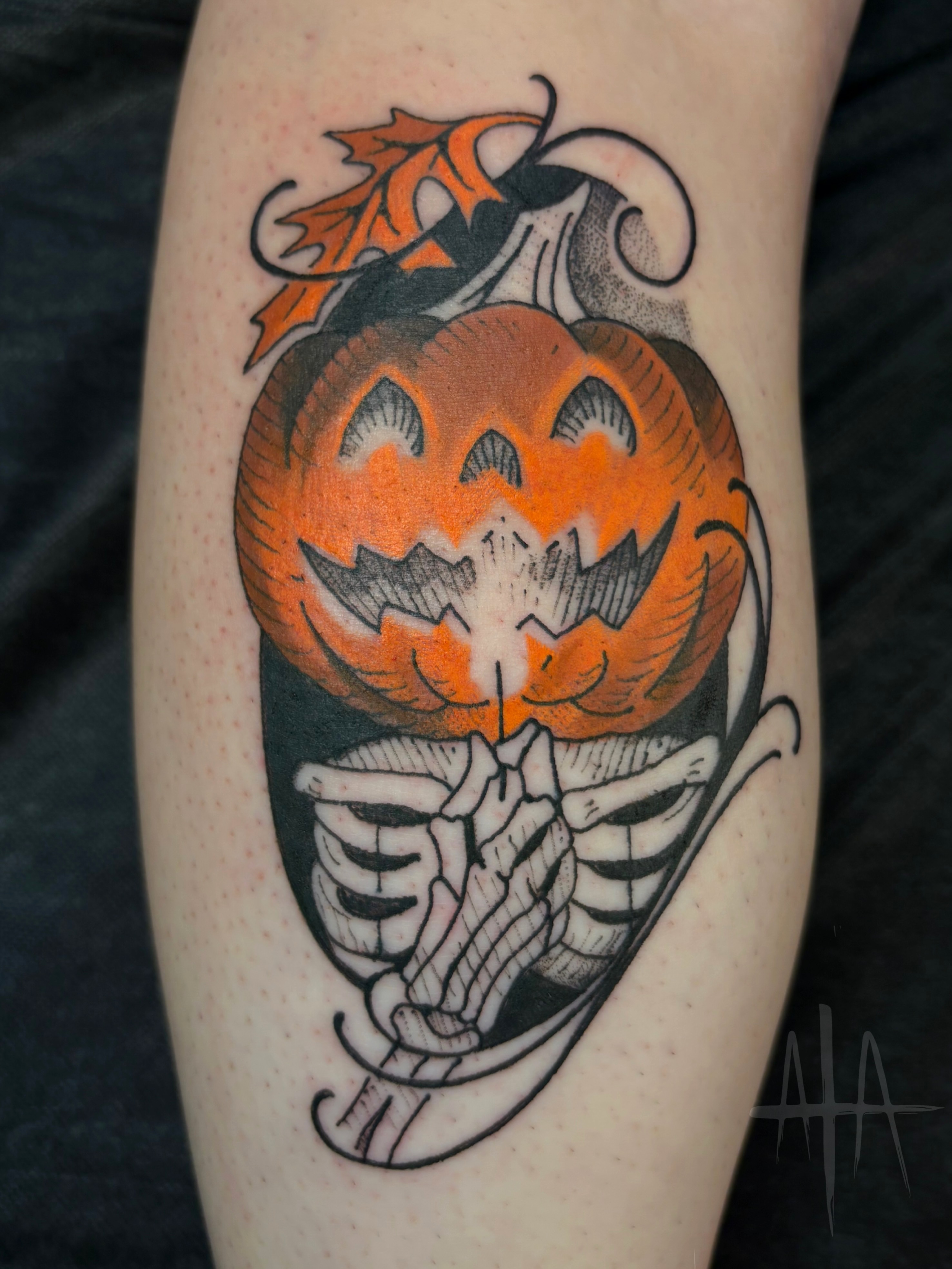 Tattoo by @aaronaddamstattoo — american_traditional, dotwork