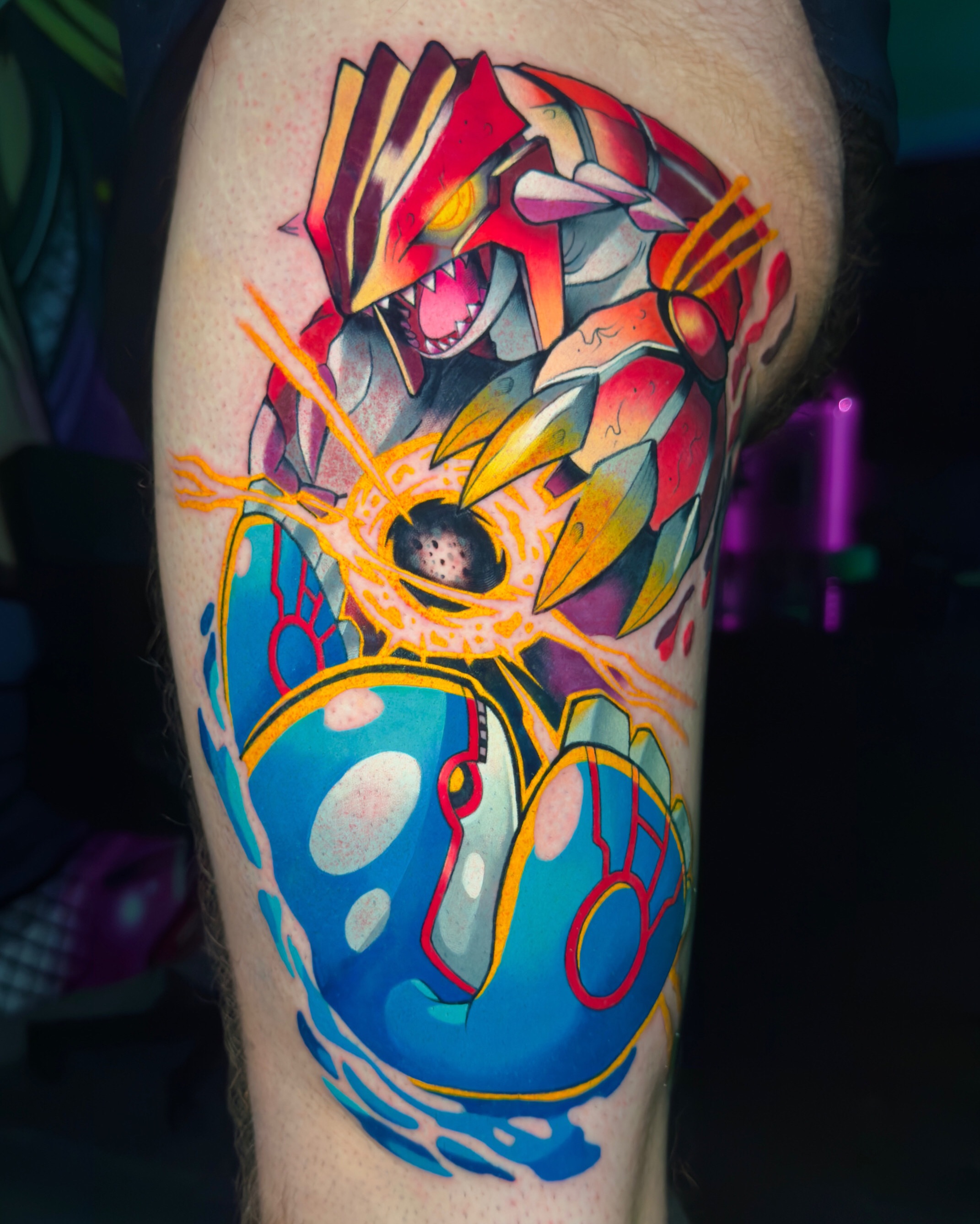 Tattoo by @romerotattoo — new_school, geometric