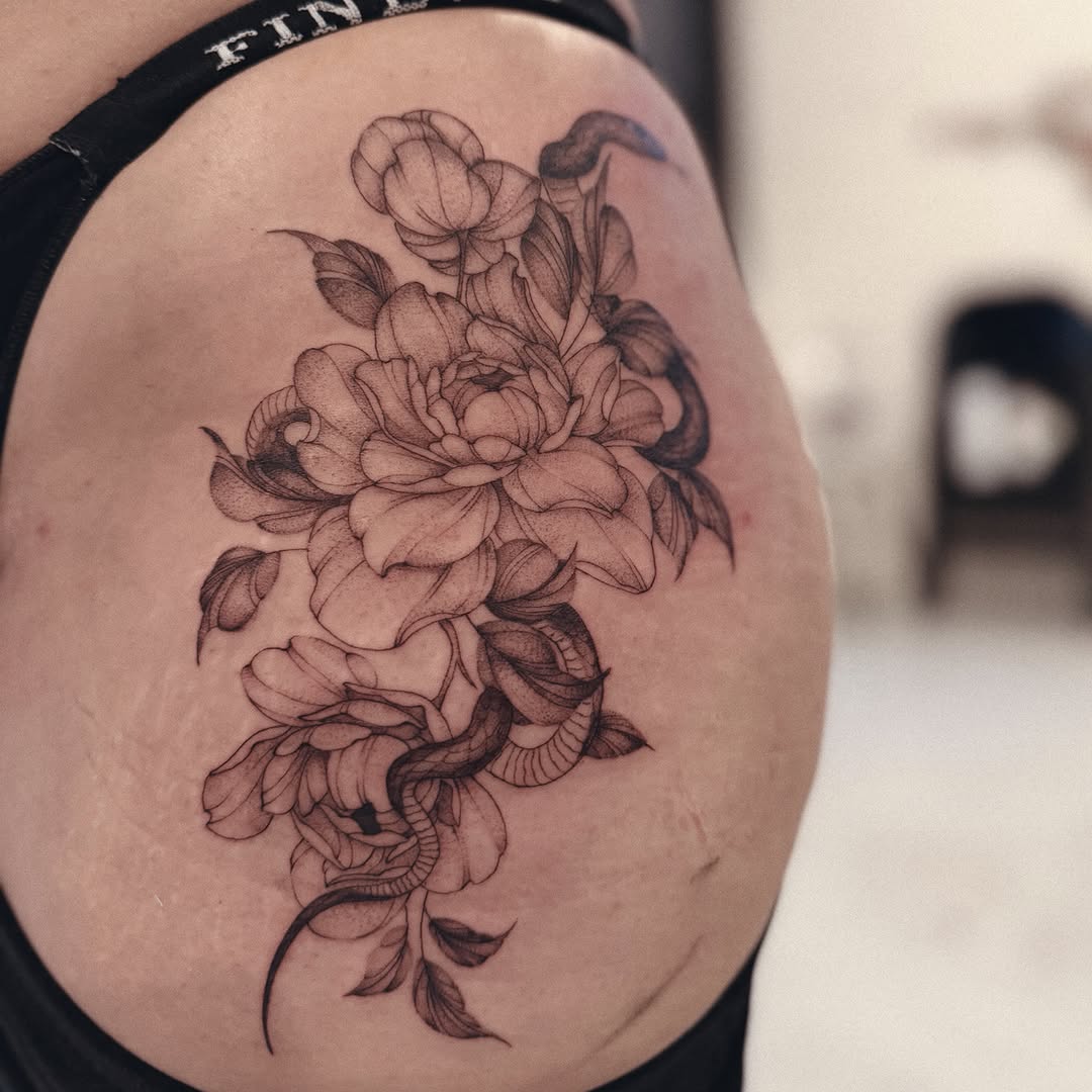 Tattoo by @anagram_tattoos — black_and_grey, realism