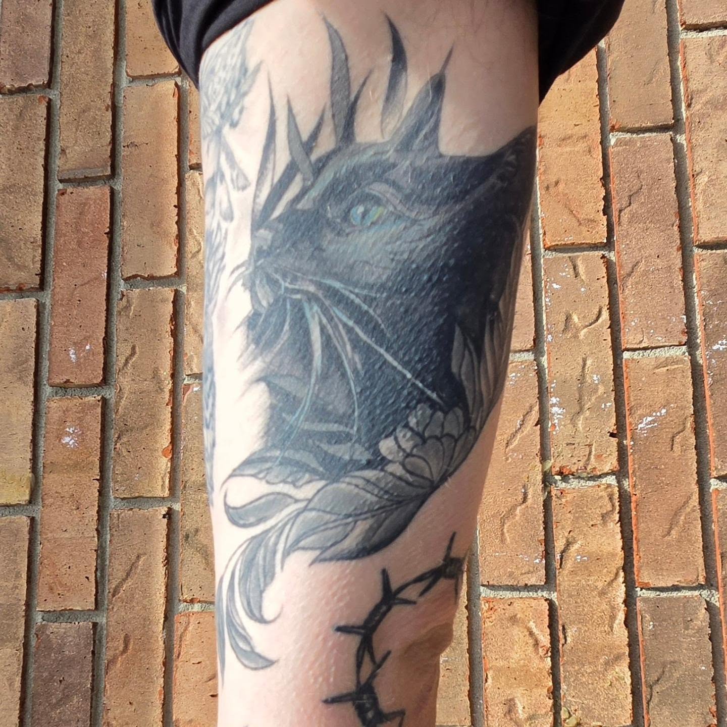 Tattoo by @bodyartbyrhiannah — black_and_grey, realism
