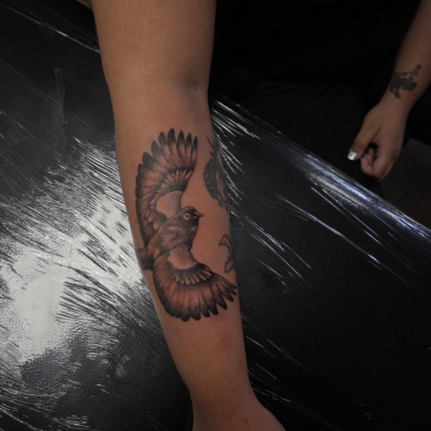 Tattoo by @buktat2 — black_and_grey