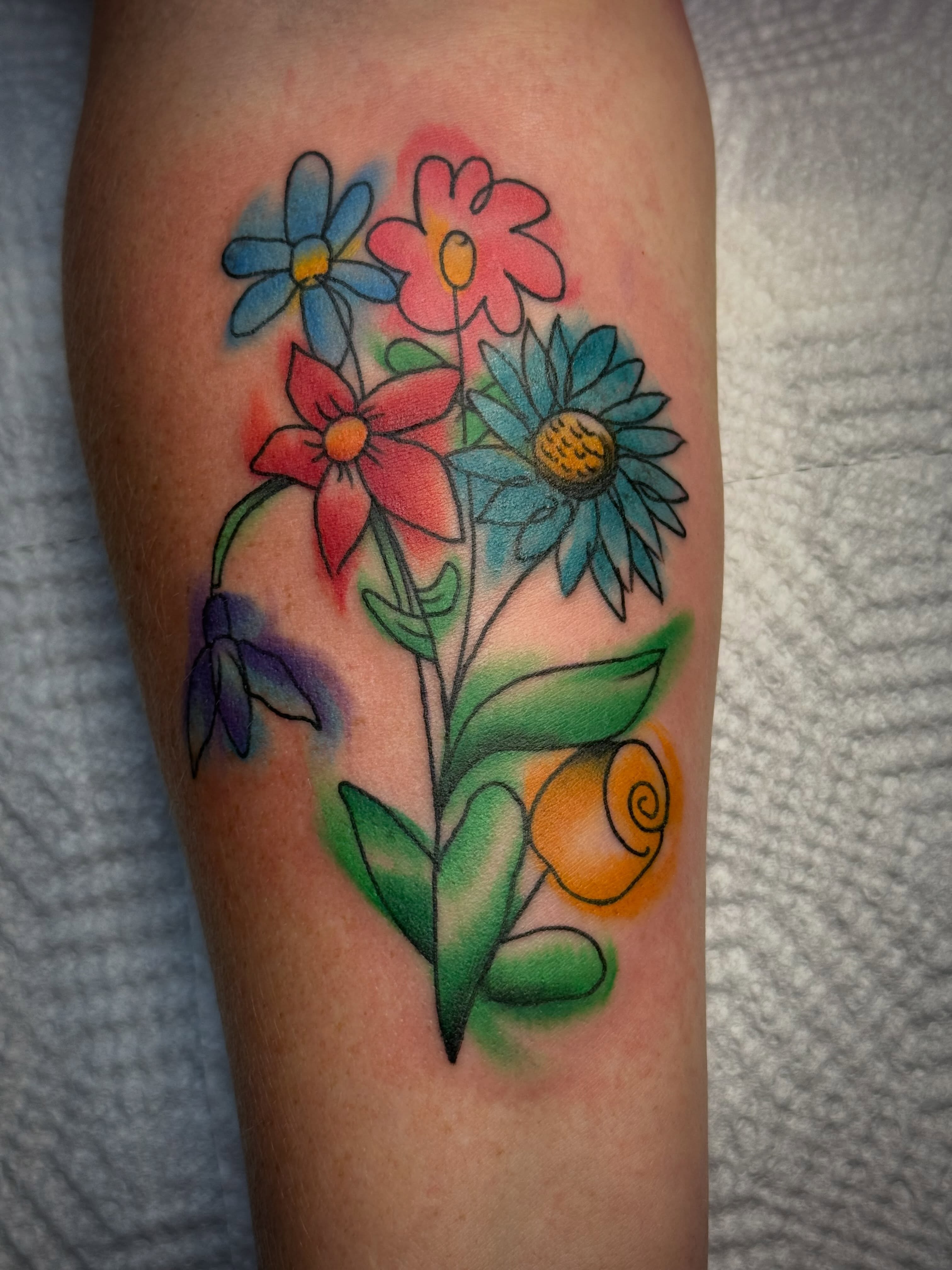 Tattoo by @n8.balltattoos — watercolor