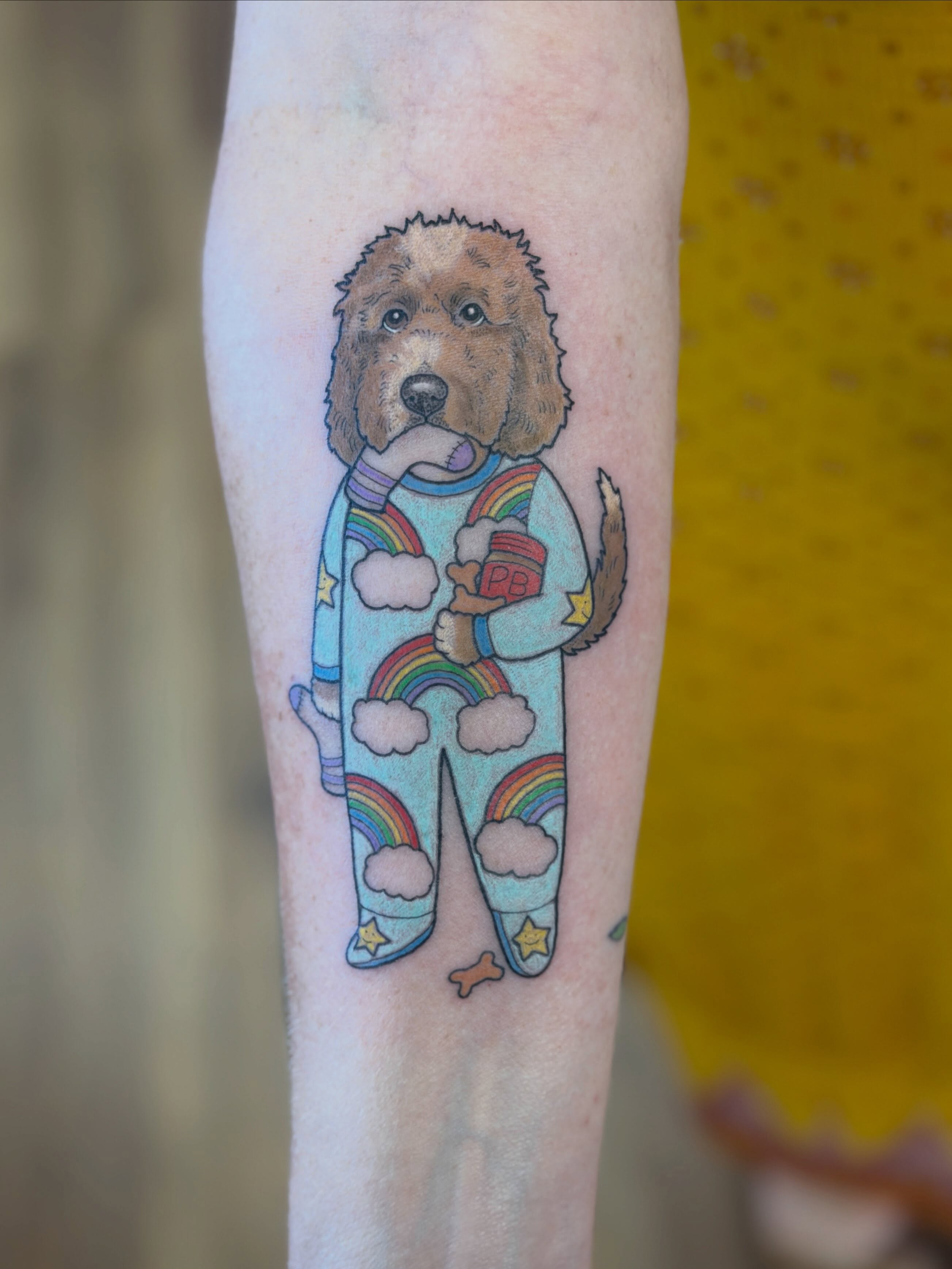 Tattoo by @heretopetdogs — illustrative