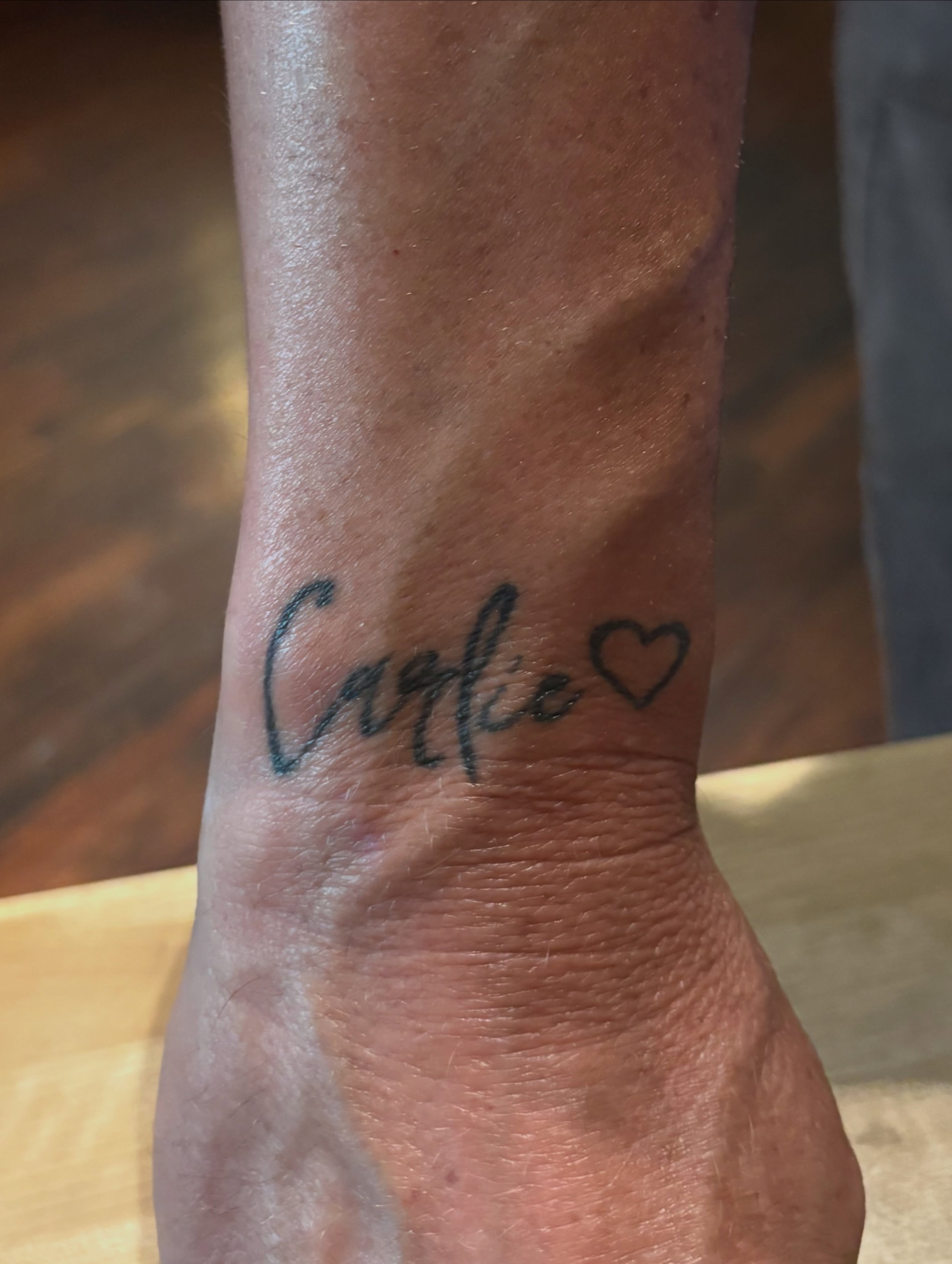 Tattoo by @thebbgoat — lettering_script