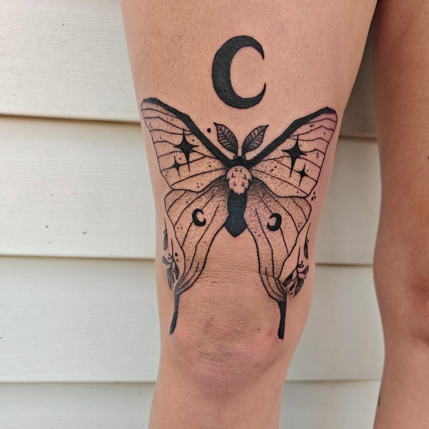 Tattoo by @eightleggedmeg — black_and_grey