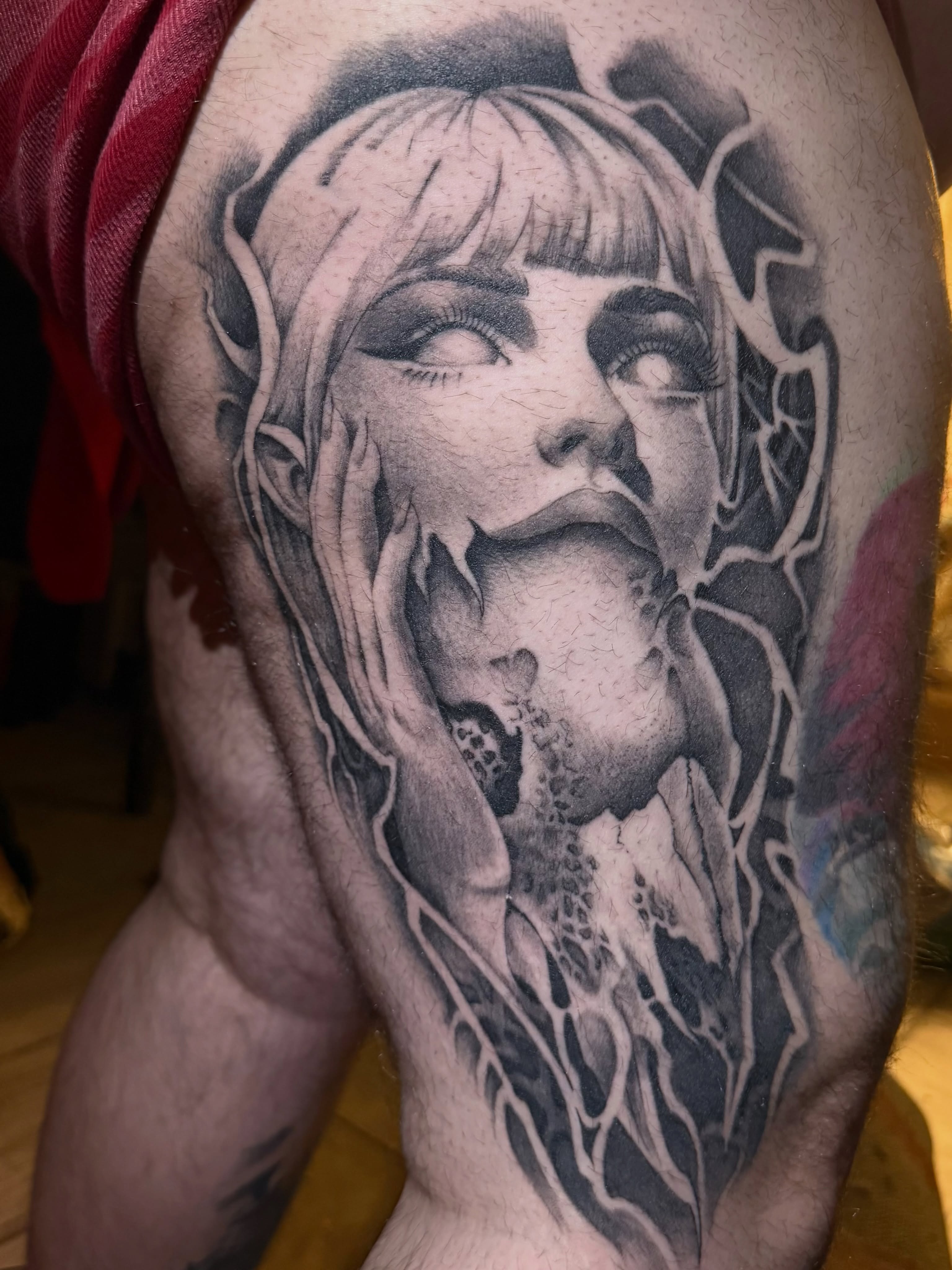 Tattoo by @divineink_nyc — black_and_grey, realism