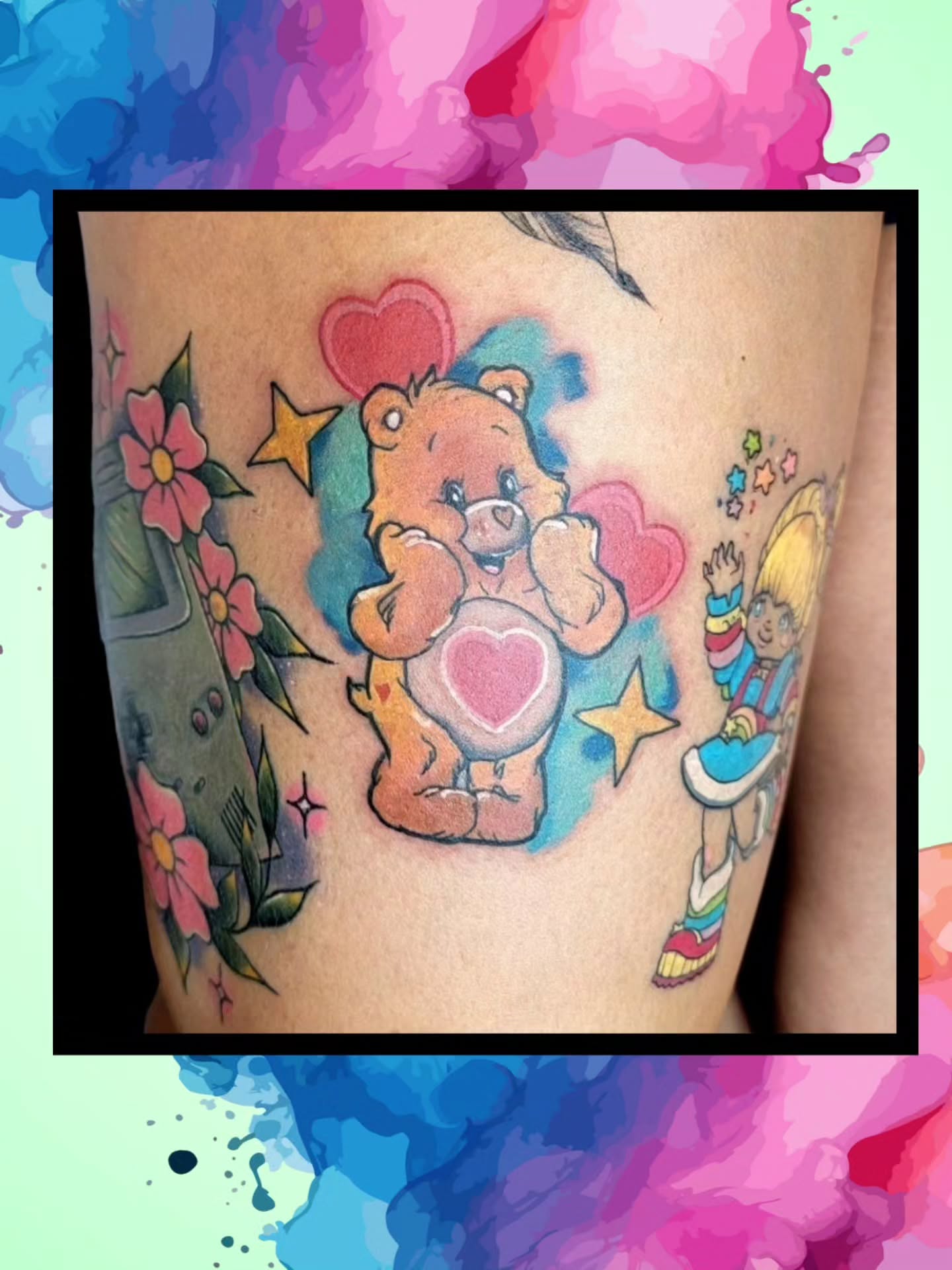 Tattoo by @nadeskatattoos — watercolor