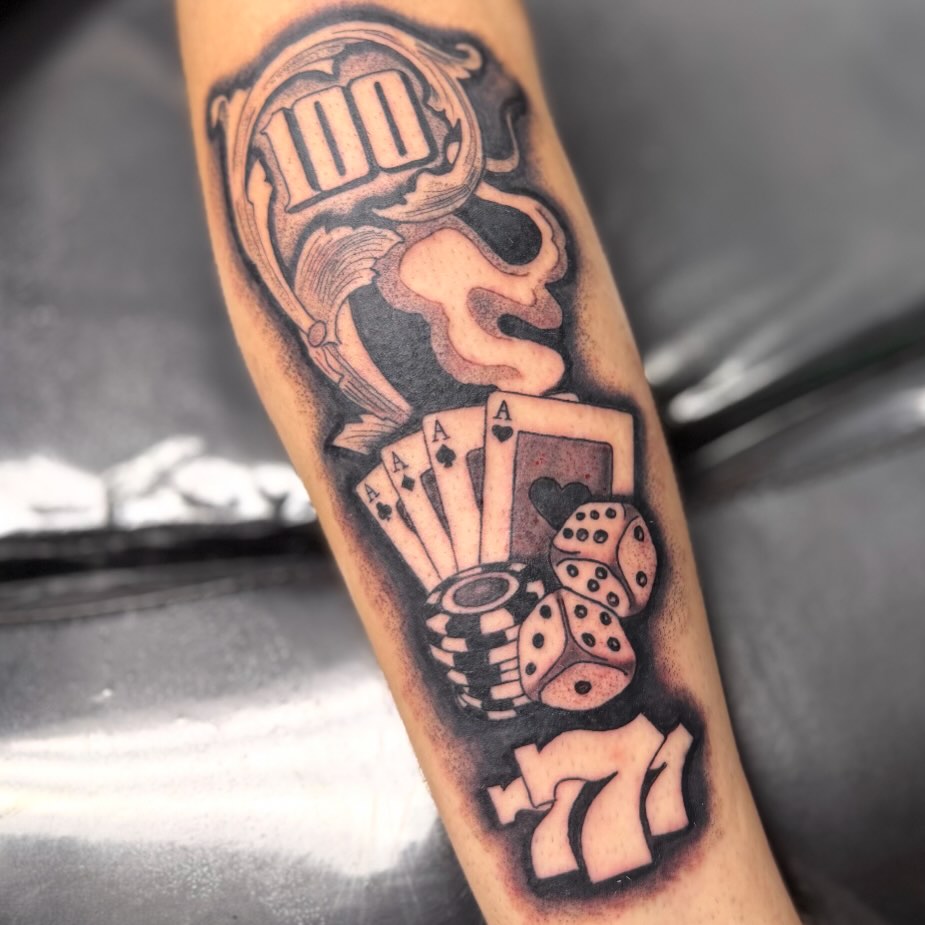 Tattoo by @inkandpainttattoo — black_and_grey