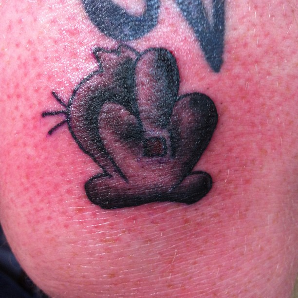 Mickey Mouse hand ignorant tattoo by Kielin Green