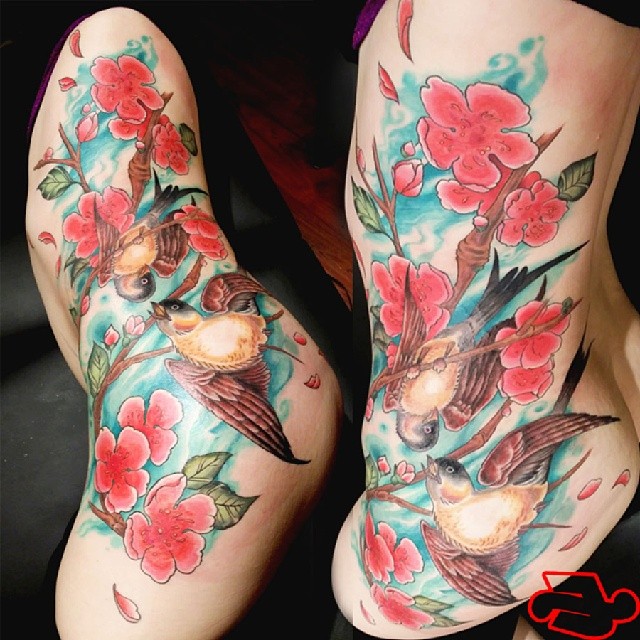 Tattoo by @estattoos — watercolor, realism