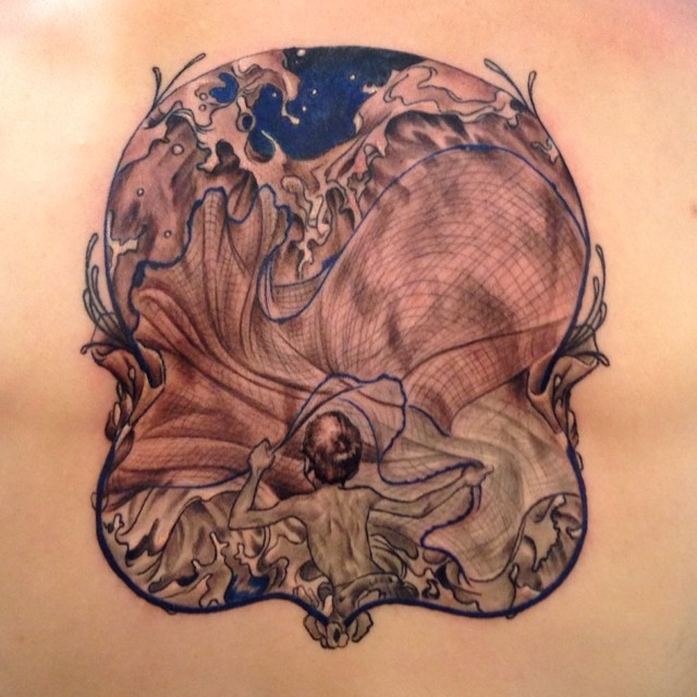 Tattoo by @gabesandy — illustrative, realism