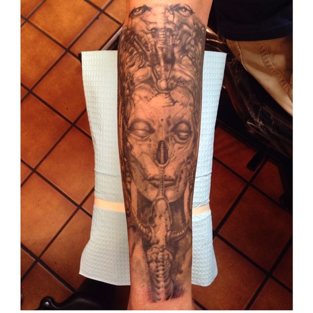 Tattoo by @gabesandy — black_and_grey, realism