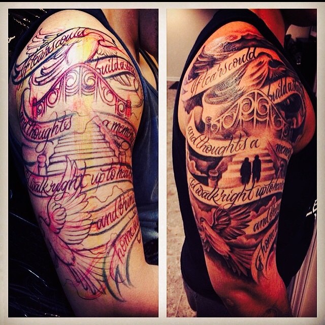 Tattoo by @tattoosbytj617 — american_traditional, lettering_script